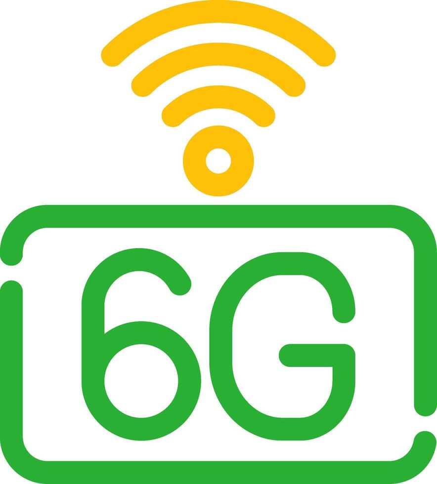 6g rede criativo ícone Projeto vetor