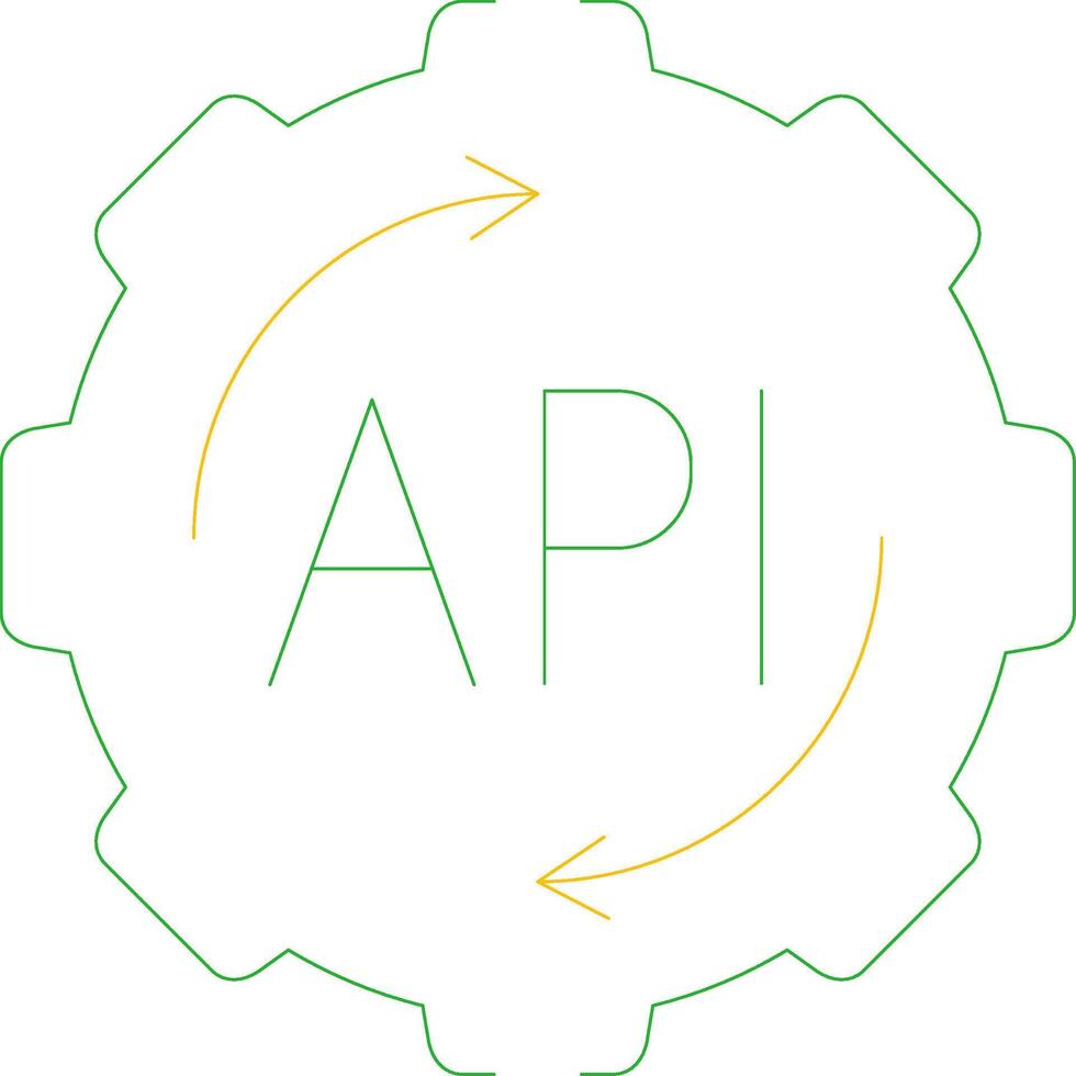 api criativo ícone Projeto vetor