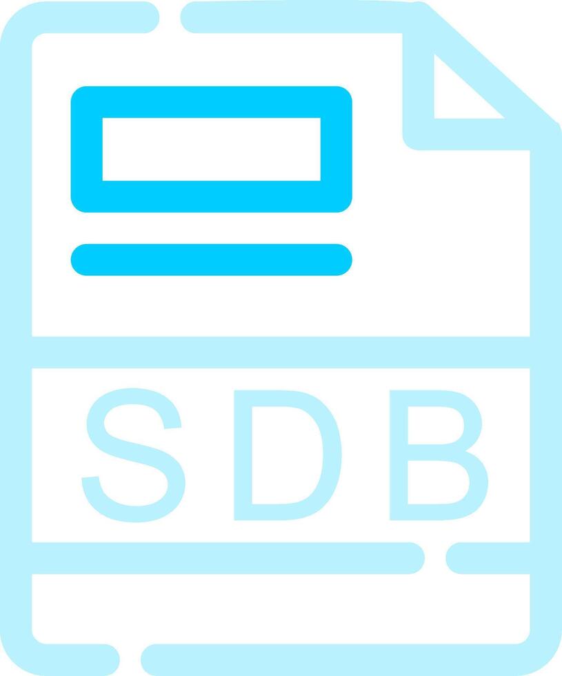 sdb criativo ícone Projeto vetor