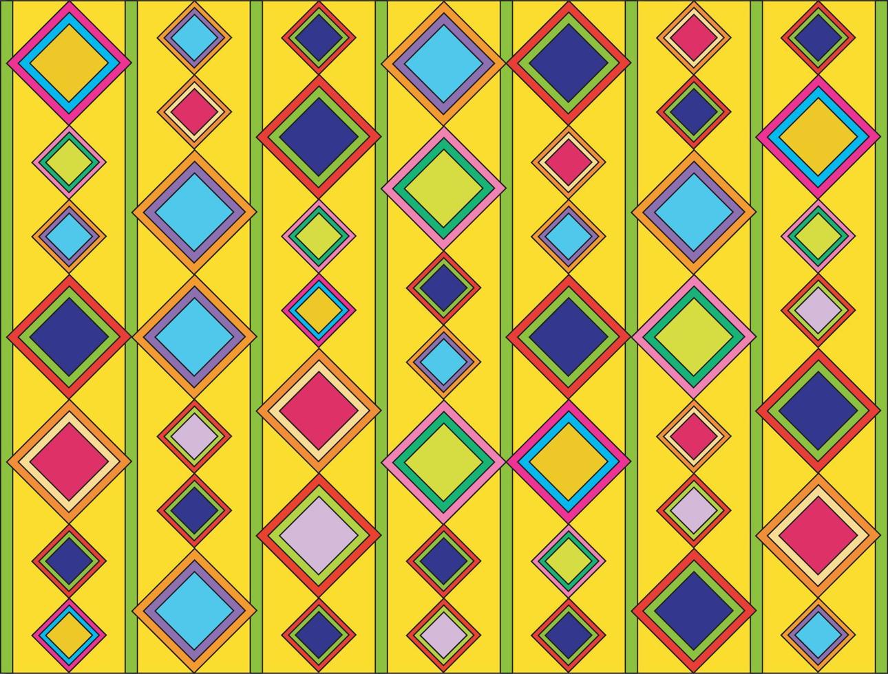 o fundo geométrico abstrato de quadrados coloridos vetor