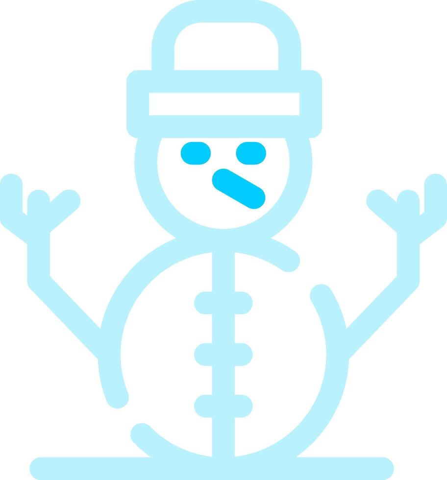 design de ícone criativo de boneco de neve vetor