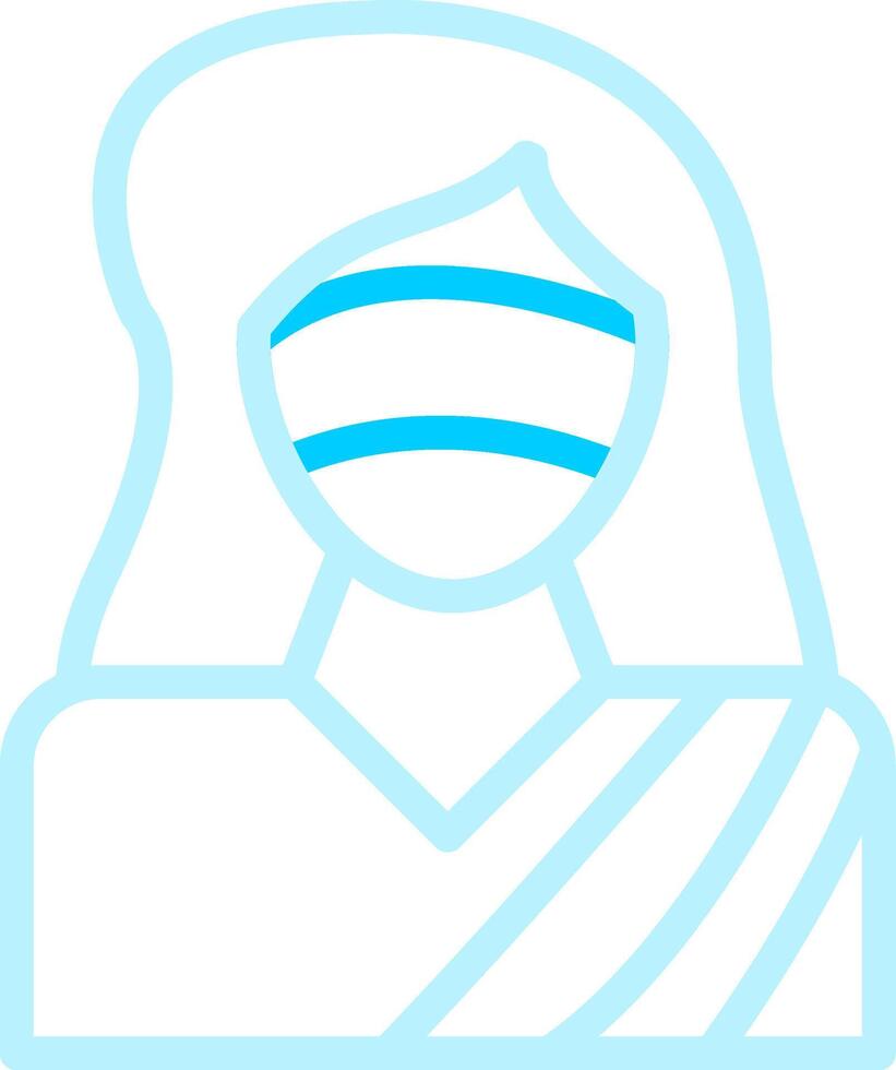 design de ícone criativo da senhora justiça vetor