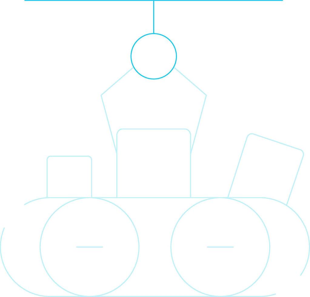 transportador robô criativo ícone Projeto vetor