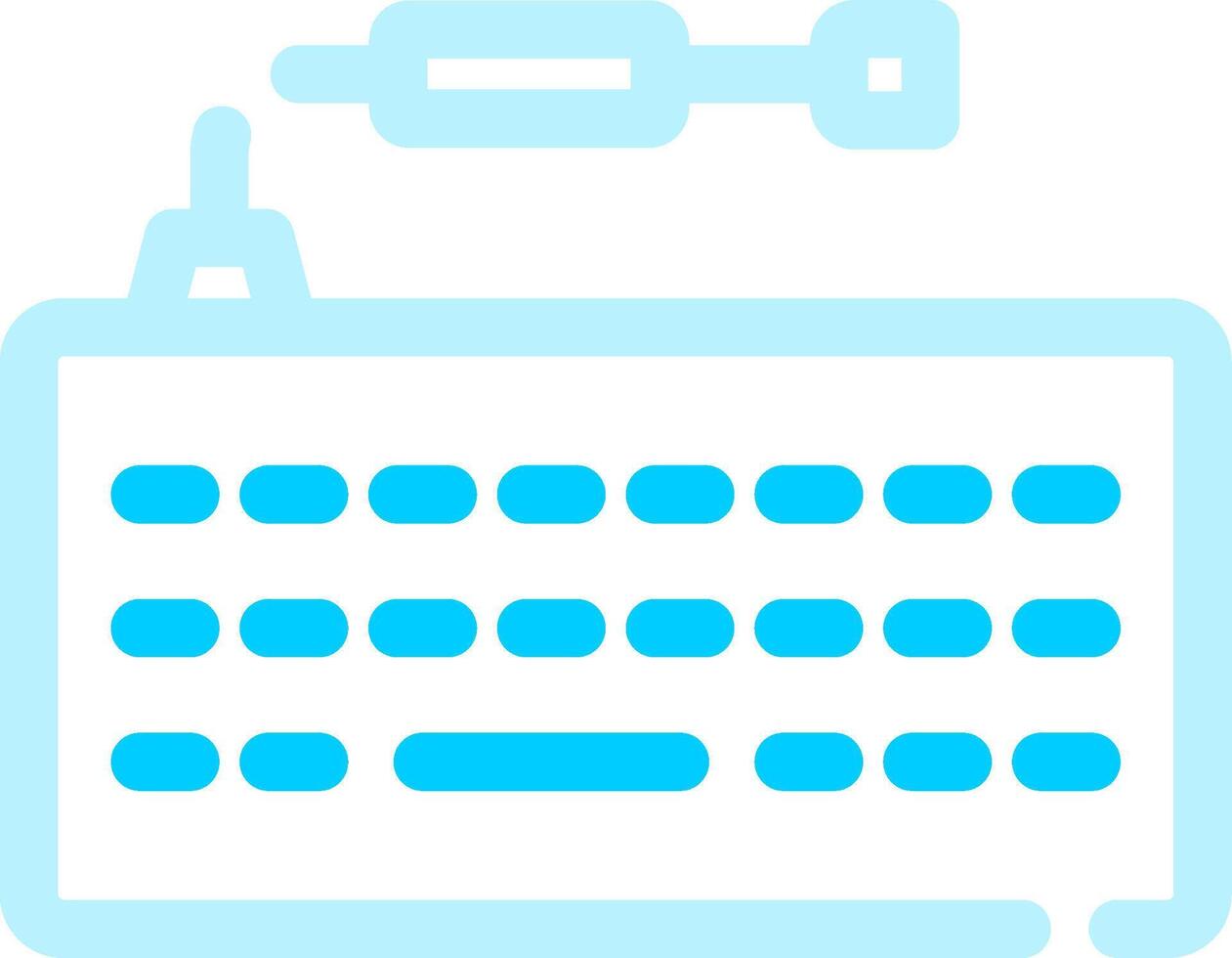 design de ícone criativo de teclado vetor