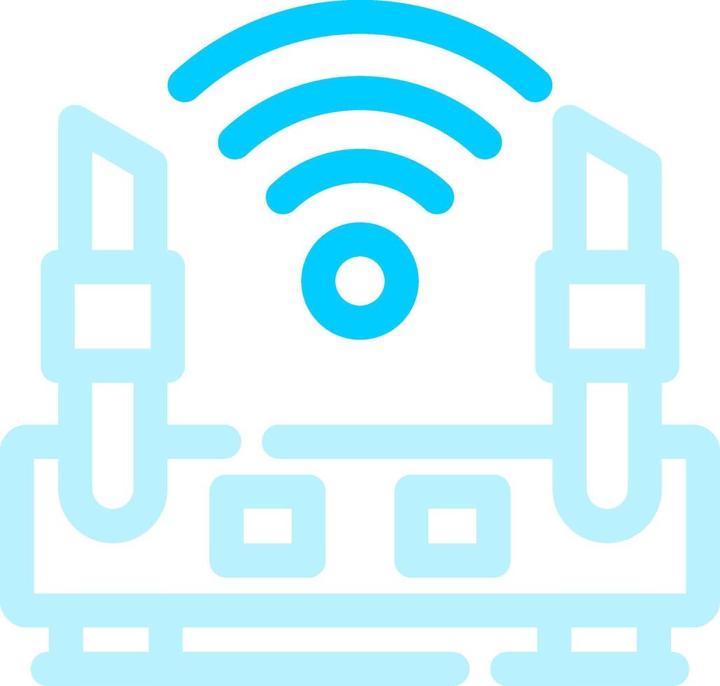 design de ícone criativo de roteador wi-fi vetor