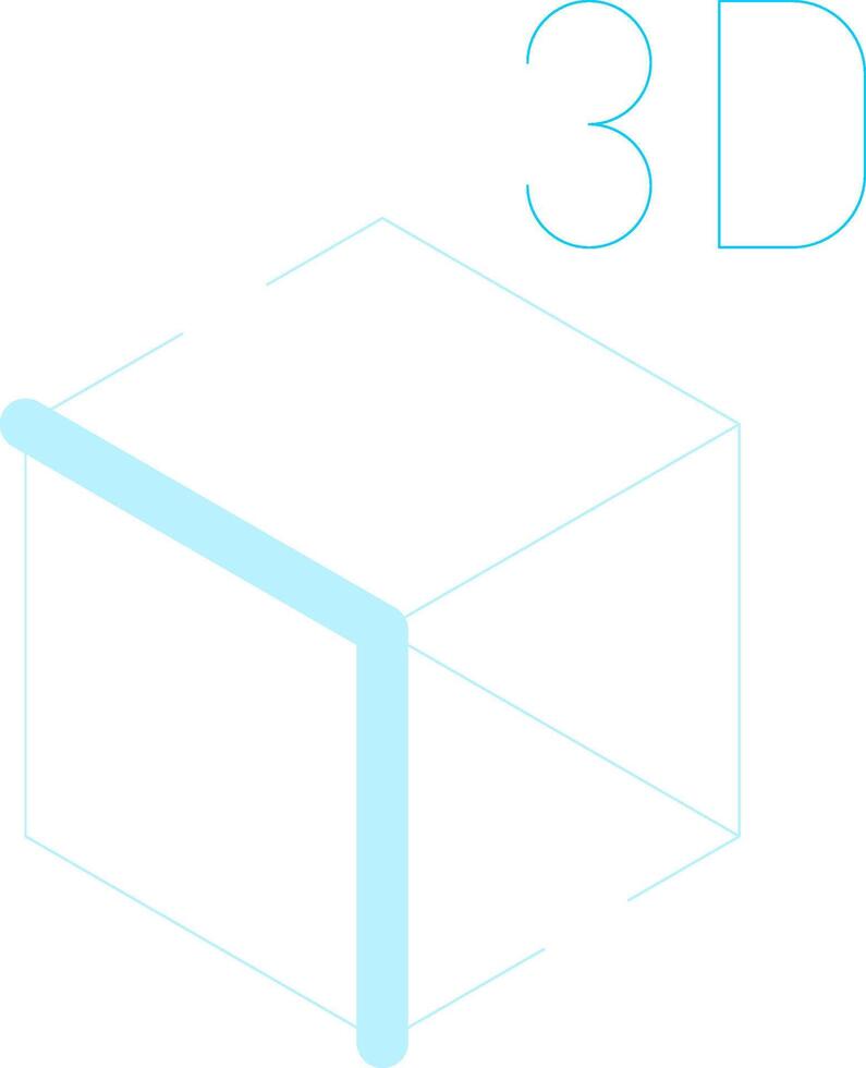 3d objeto criativo ícone Projeto vetor