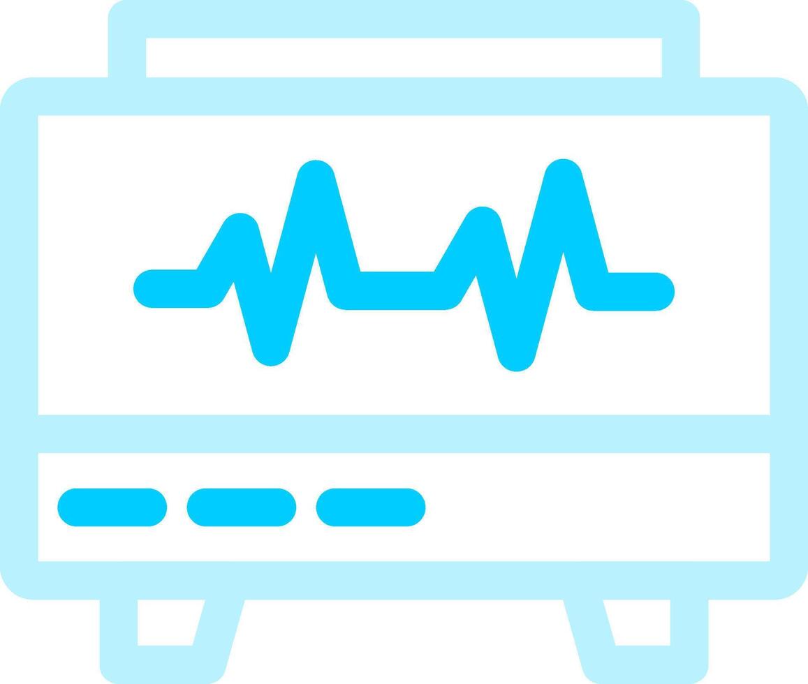 design de ícone criativo de monitor ekg vetor