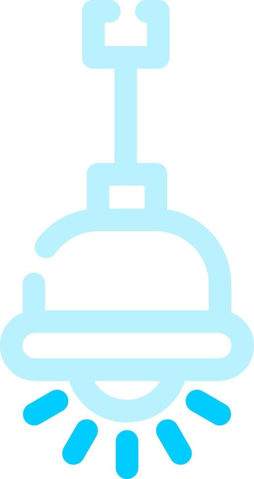 design de ícone criativo de lâmpada pendurada vetor