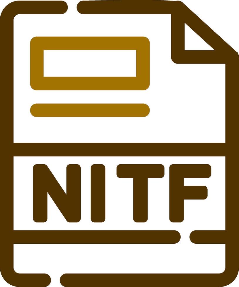 nitf criativo ícone Projeto vetor