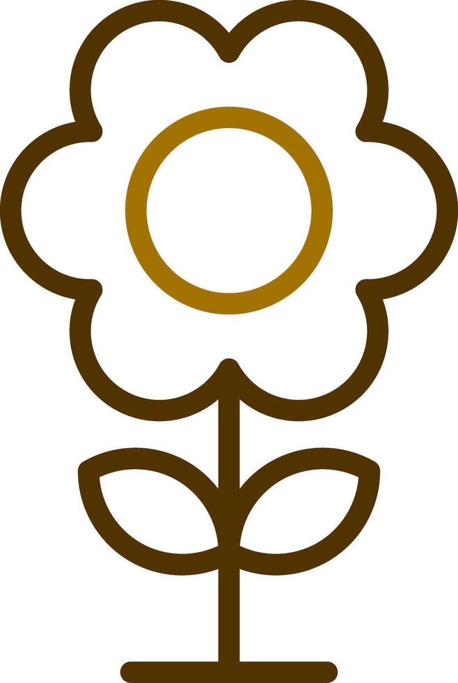 design de ícone criativo de flor vetor