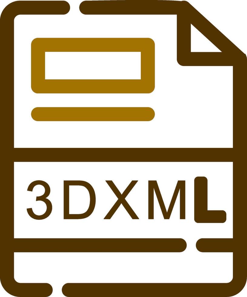3dxml criativo ícone Projeto vetor