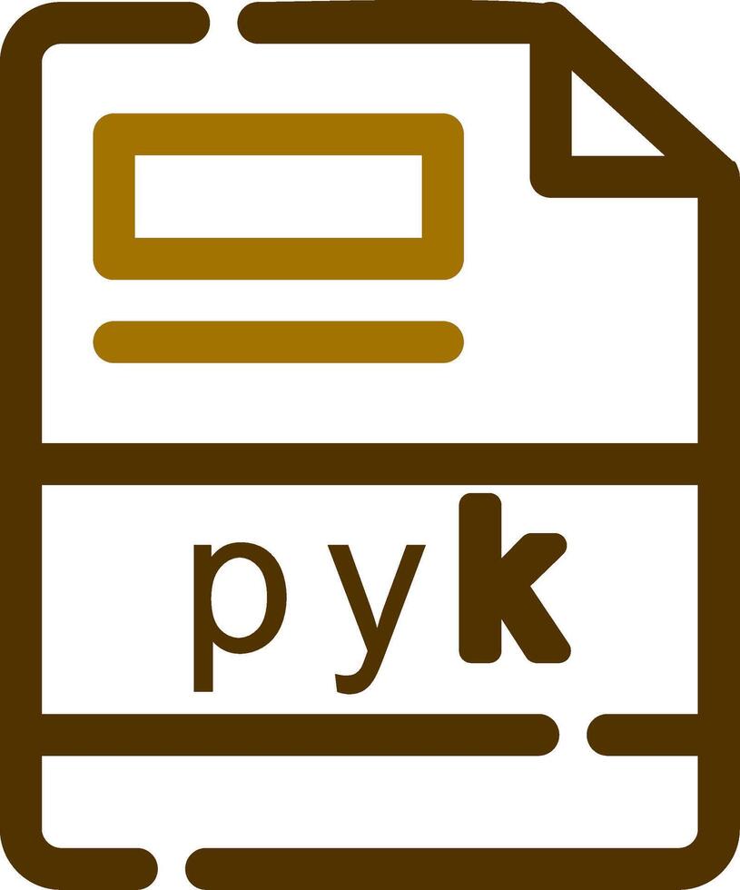 pyk criativo ícone Projeto vetor