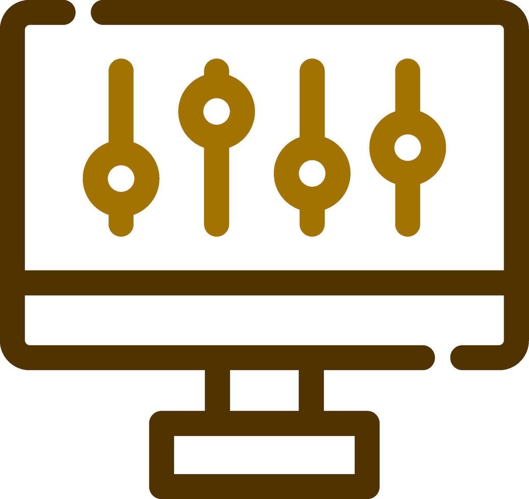 design de ícone criativo de configurações vetor