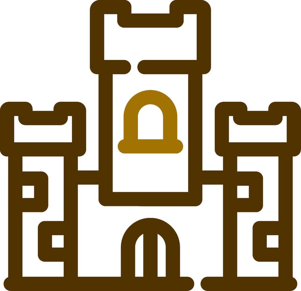 design de ícone criativo de castelo vetor