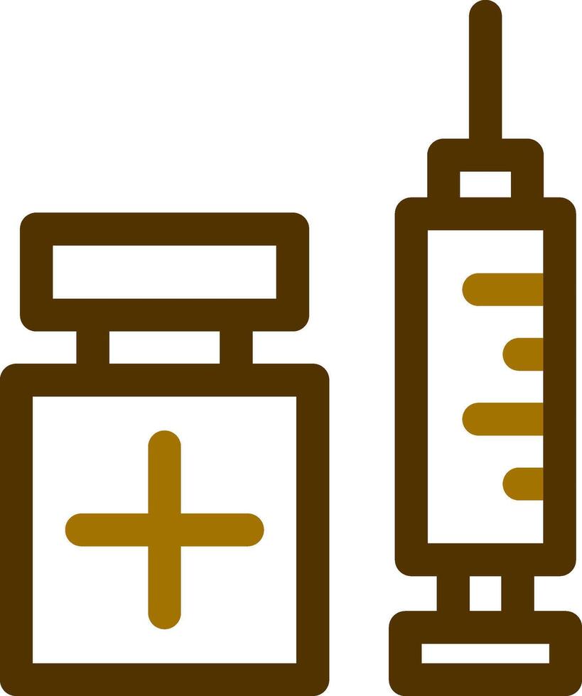 design de ícone criativo de vacinação vetor