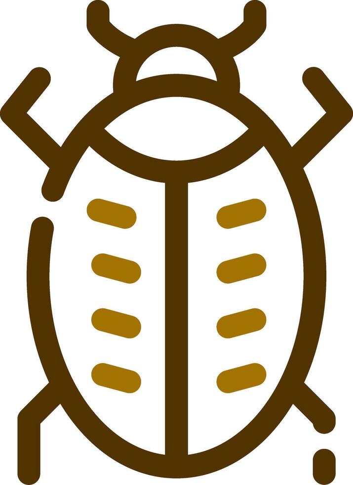 design de ícone criativo de bug vetor