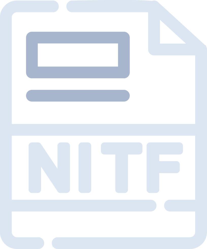 nitf criativo ícone Projeto vetor