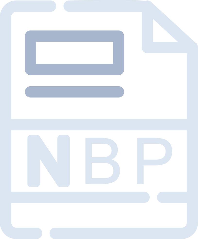 nbp criativo ícone Projeto vetor