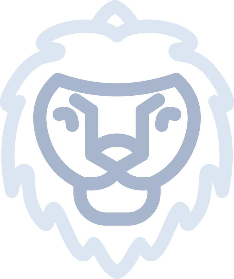 design de ícone criativo de leão vetor