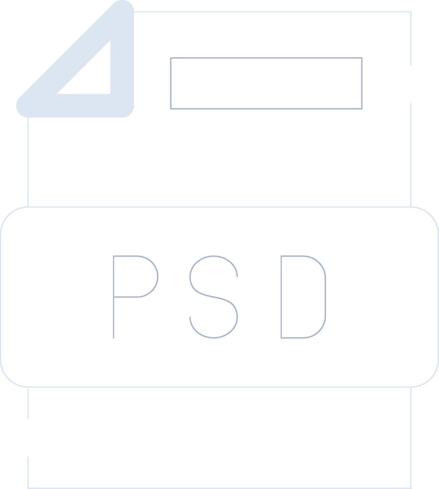 design de ícone criativo de arquivo psd vetor