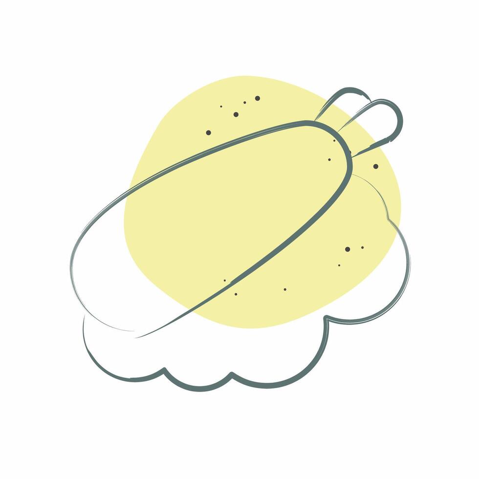 ícone nigiri. relacionado para Japão símbolo. cor local estilo. simples Projeto ilustração. vetor