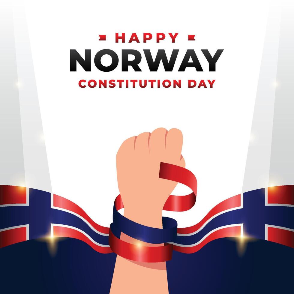 Noruega constituição dia Projeto ilustração coleção vetor