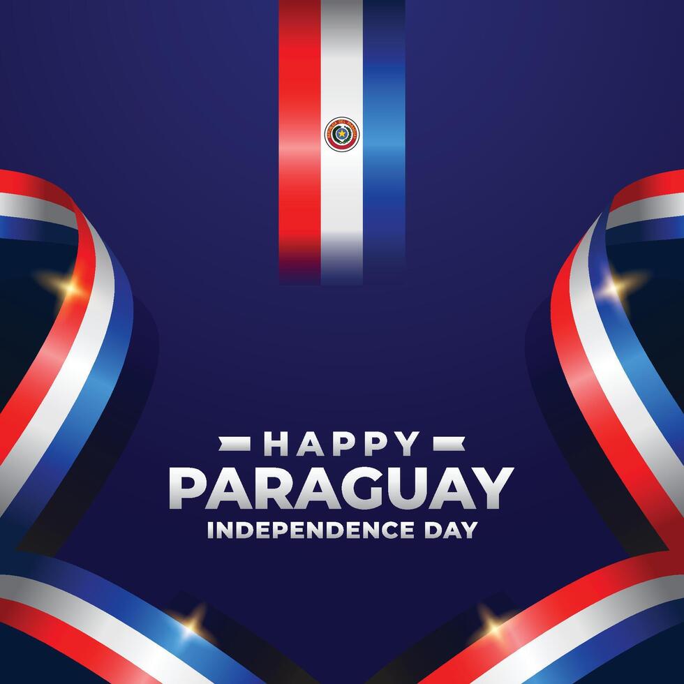 Paraguai independência dia Projeto ilustração coleção vetor