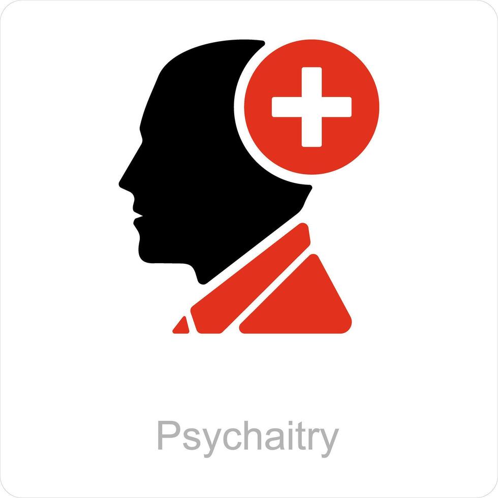 psicaridade e mental saúde Cuidado ícone conceito vetor