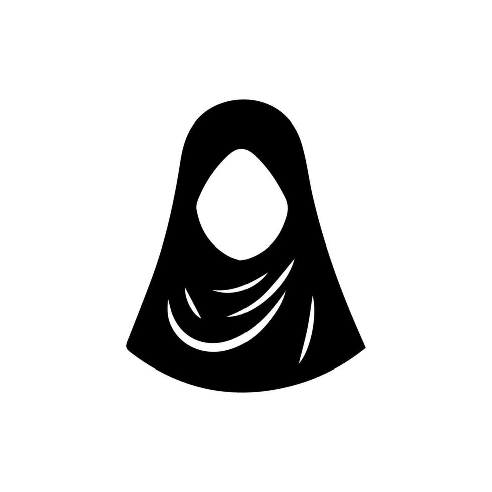 modelo de logotipo de vetor de beleza hijab de mulheres