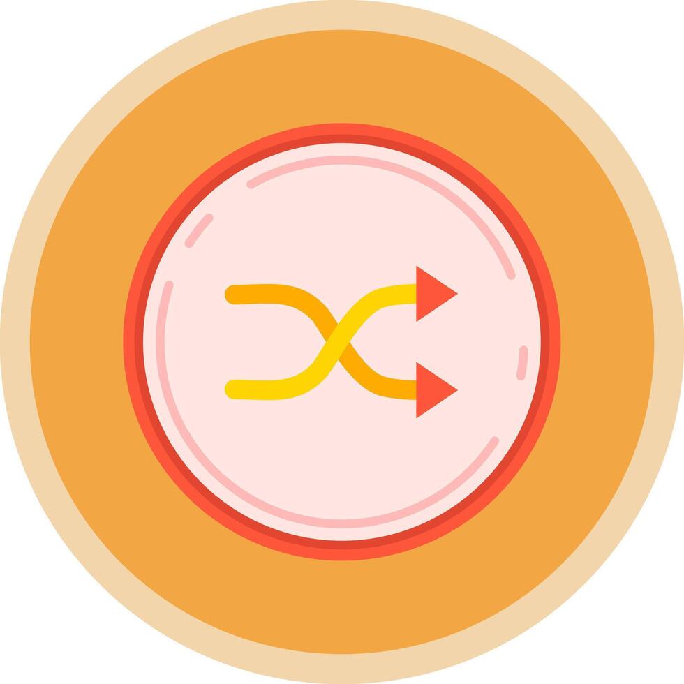 aleatória plano multi círculo ícone vetor