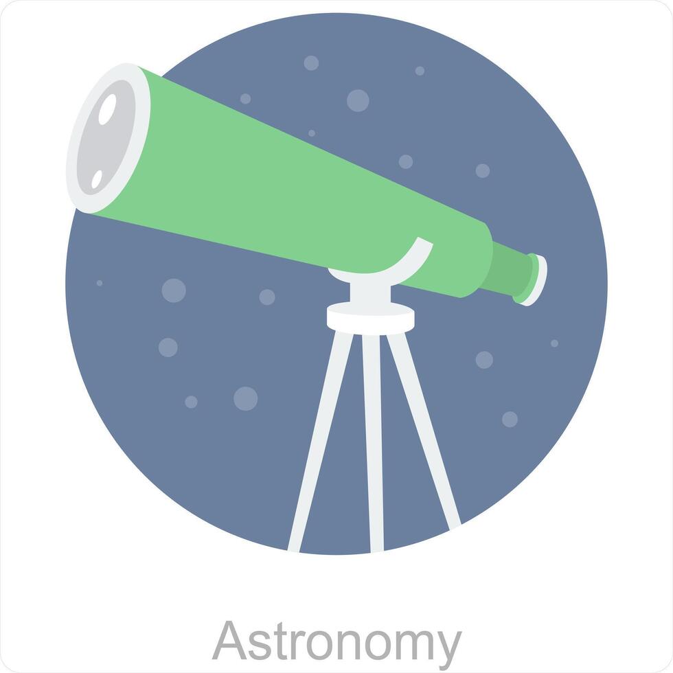 astronomia e Ciência ícone conceito vetor