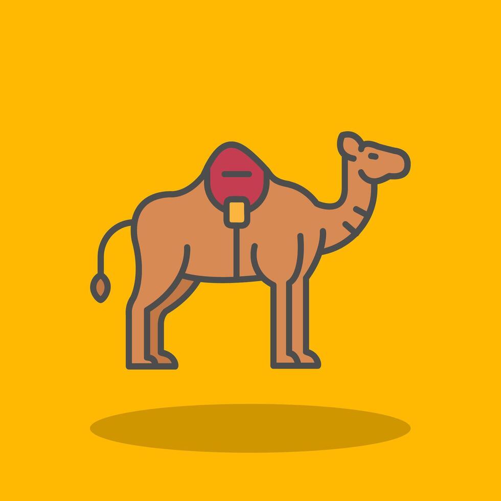 camelo preenchidas sombra ícone vetor