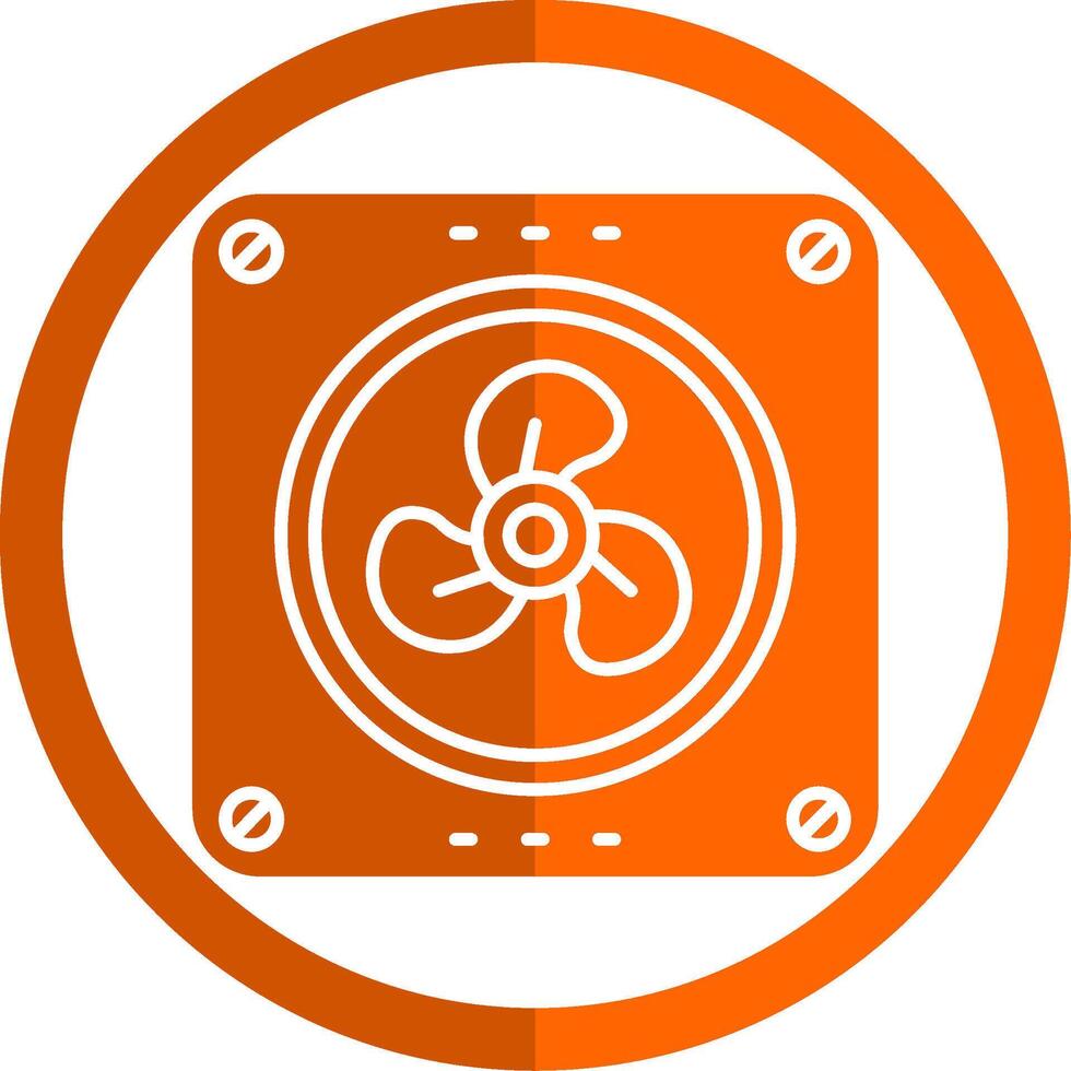 extrator glifo laranja círculo ícone vetor