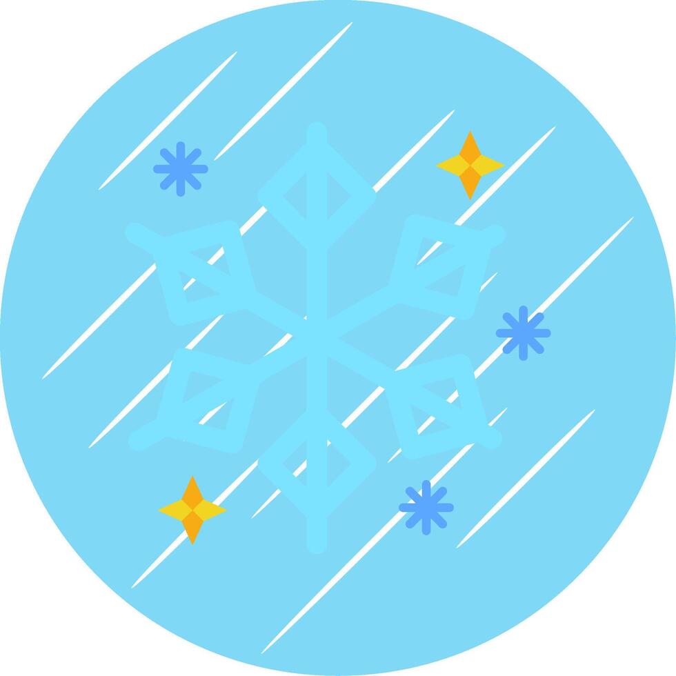 inverno plano azul círculo ícone vetor