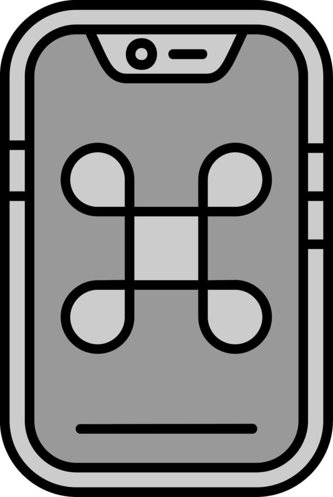 comando linha preenchidas escala de cinza ícone vetor