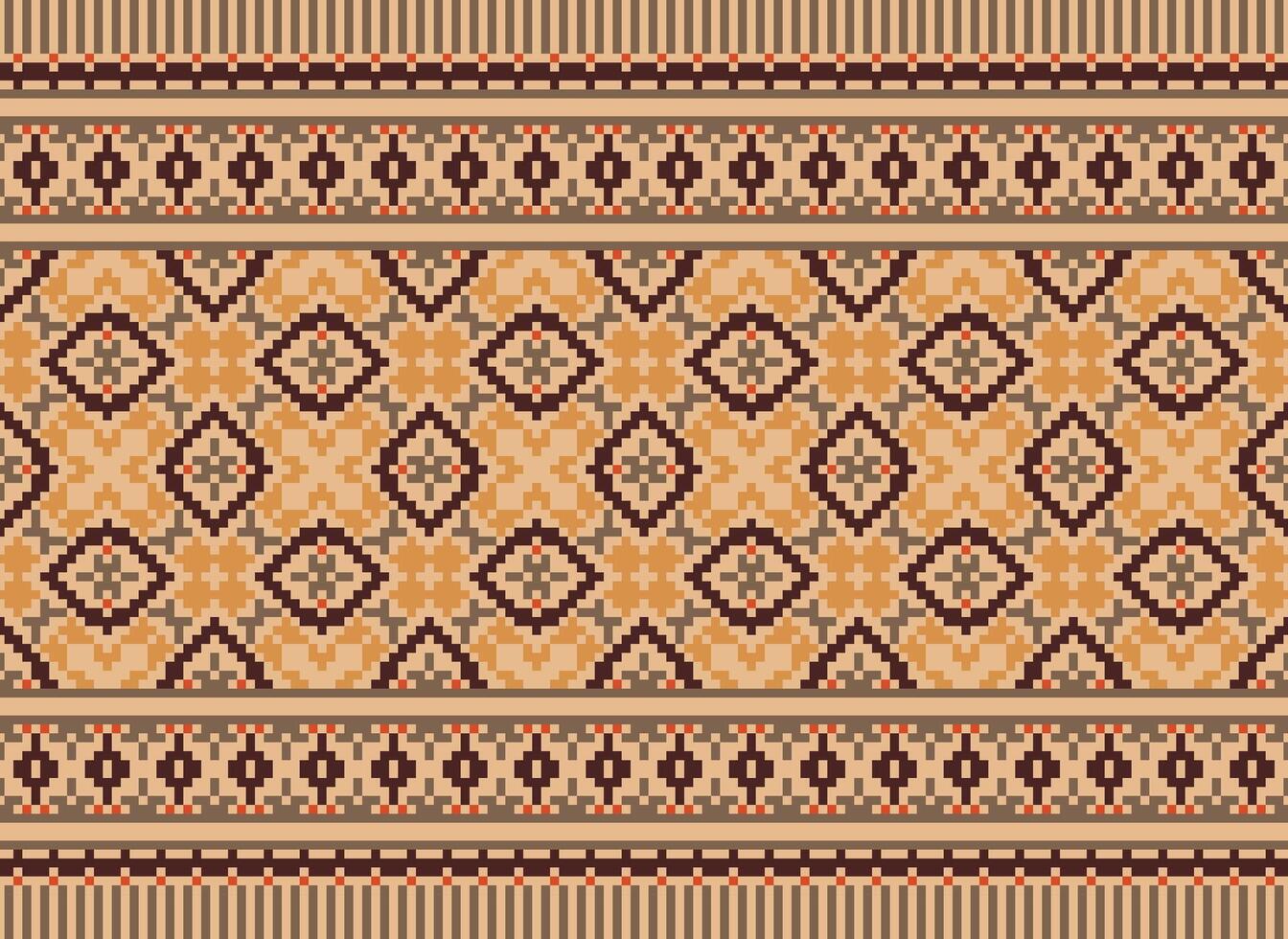 Cruz ponto tradicional étnico padronizar paisley flor ikat fundo abstrato asteca africano indonésio indiano desatado padronizar para tecido impressão pano vestir tapete cortinas e sarongue vetor