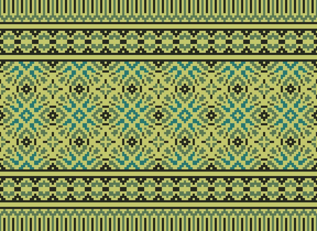 Cruz ponto tradicional étnico padronizar paisley flor ikat fundo abstrato asteca africano indonésio indiano desatado padronizar para tecido impressão pano vestir tapete cortinas e sarongue vetor