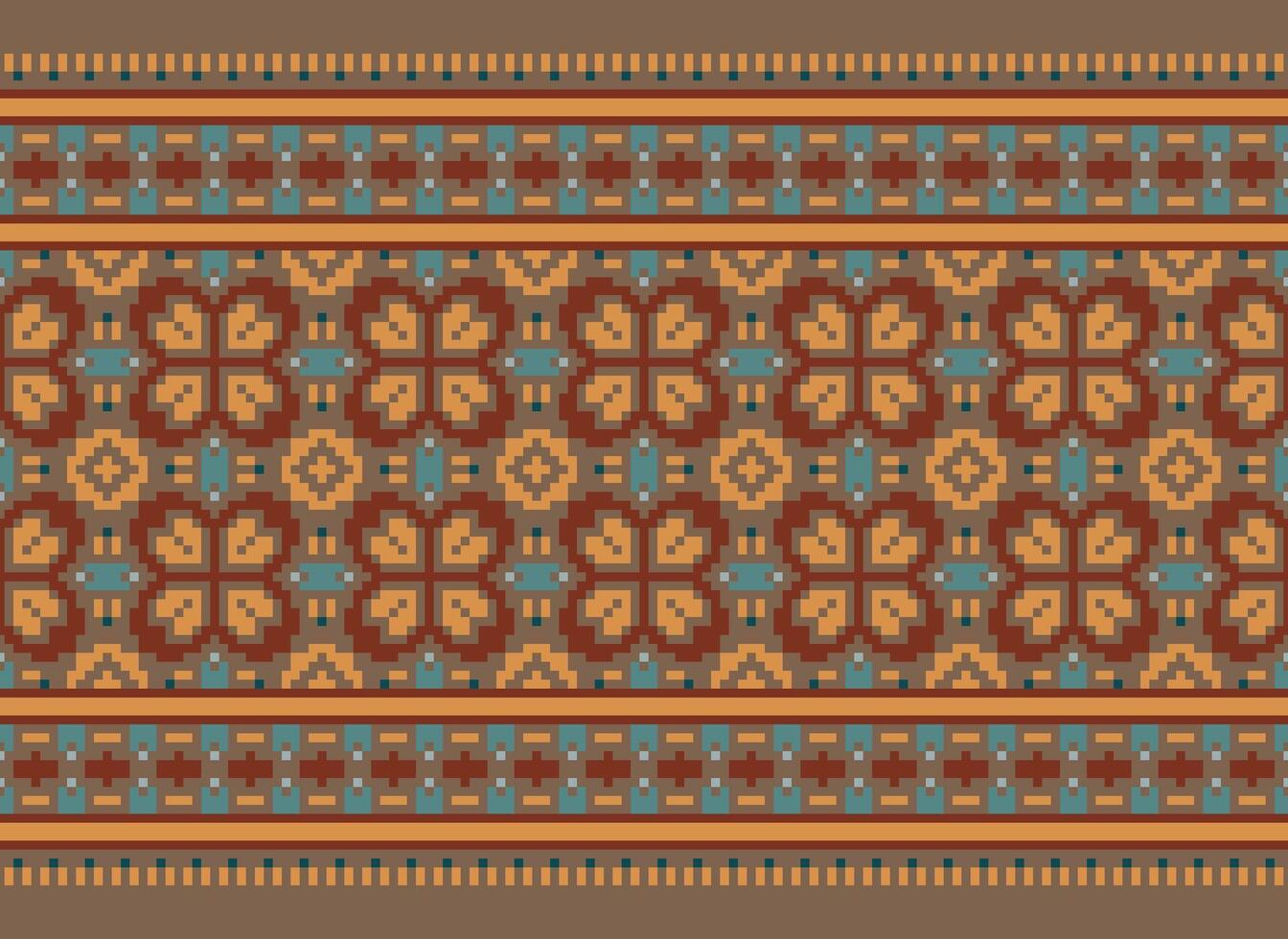 Cruz ponto tradicional étnico padronizar paisley flor ikat fundo abstrato asteca africano indonésio indiano desatado padronizar para tecido impressão pano vestir tapete cortinas e sarongue vetor