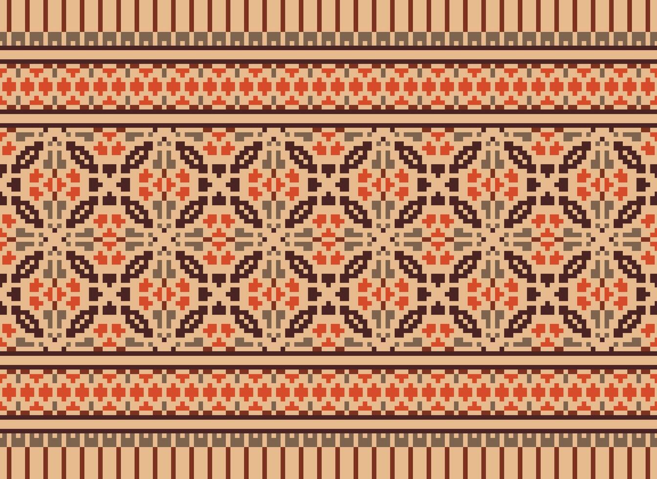 Cruz ponto tradicional étnico padronizar paisley flor ikat fundo abstrato asteca africano indonésio indiano desatado padronizar para tecido impressão pano vestir tapete cortinas e sarongue vetor