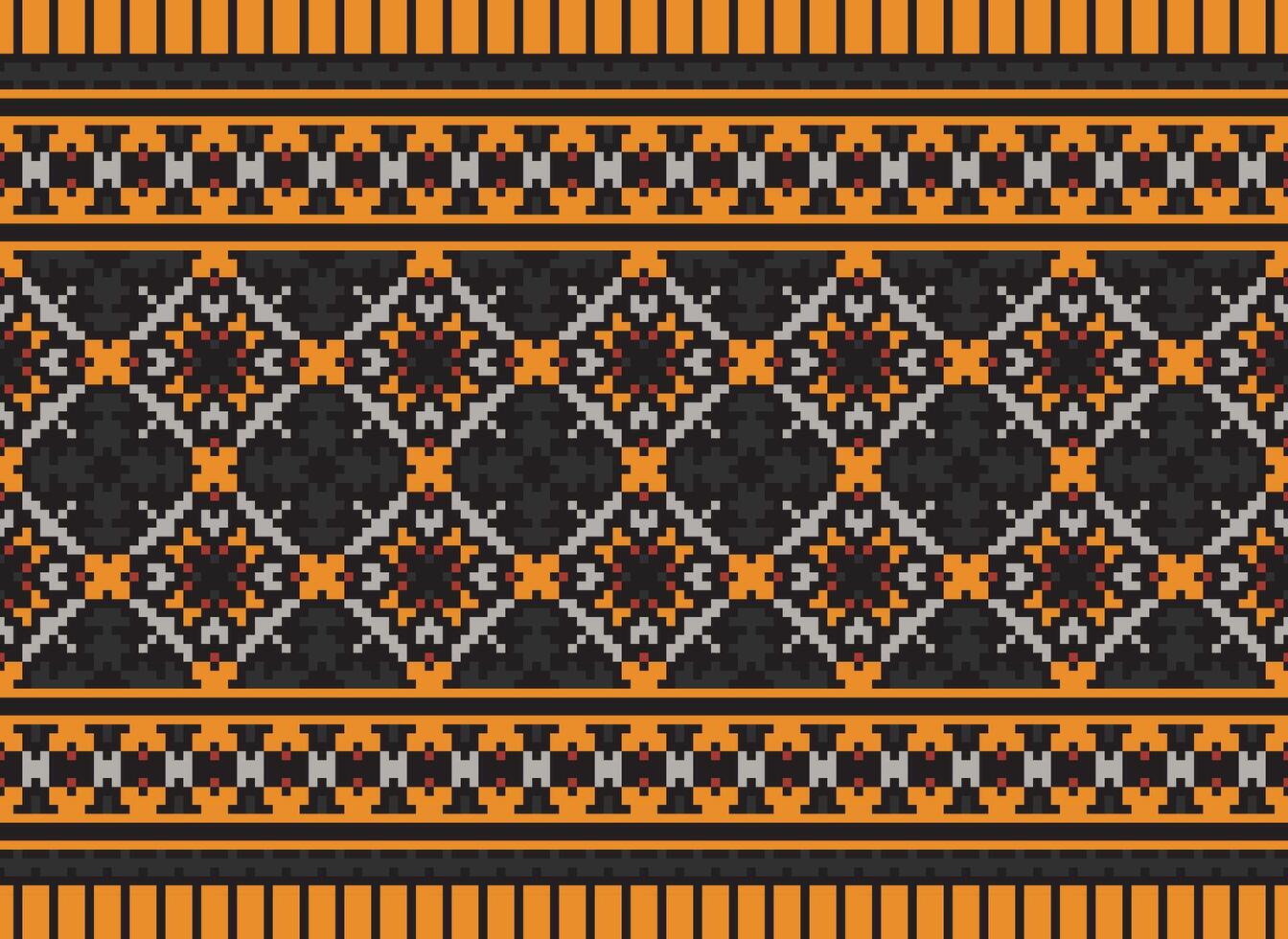 Cruz ponto tradicional étnico padronizar paisley flor ikat fundo abstrato asteca africano indonésio indiano desatado padronizar para tecido impressão pano vestir tapete cortinas e sarongue vetor