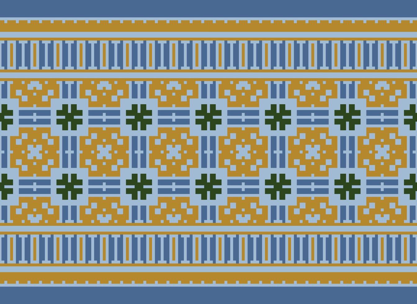 pixel safras Cruz ponto tradicional étnico padronizar paisley flor ikat fundo abstrato asteca africano indonésio indiano desatado padronizar para tecido impressão pano vestir tapete cortinas e sarongue vetor