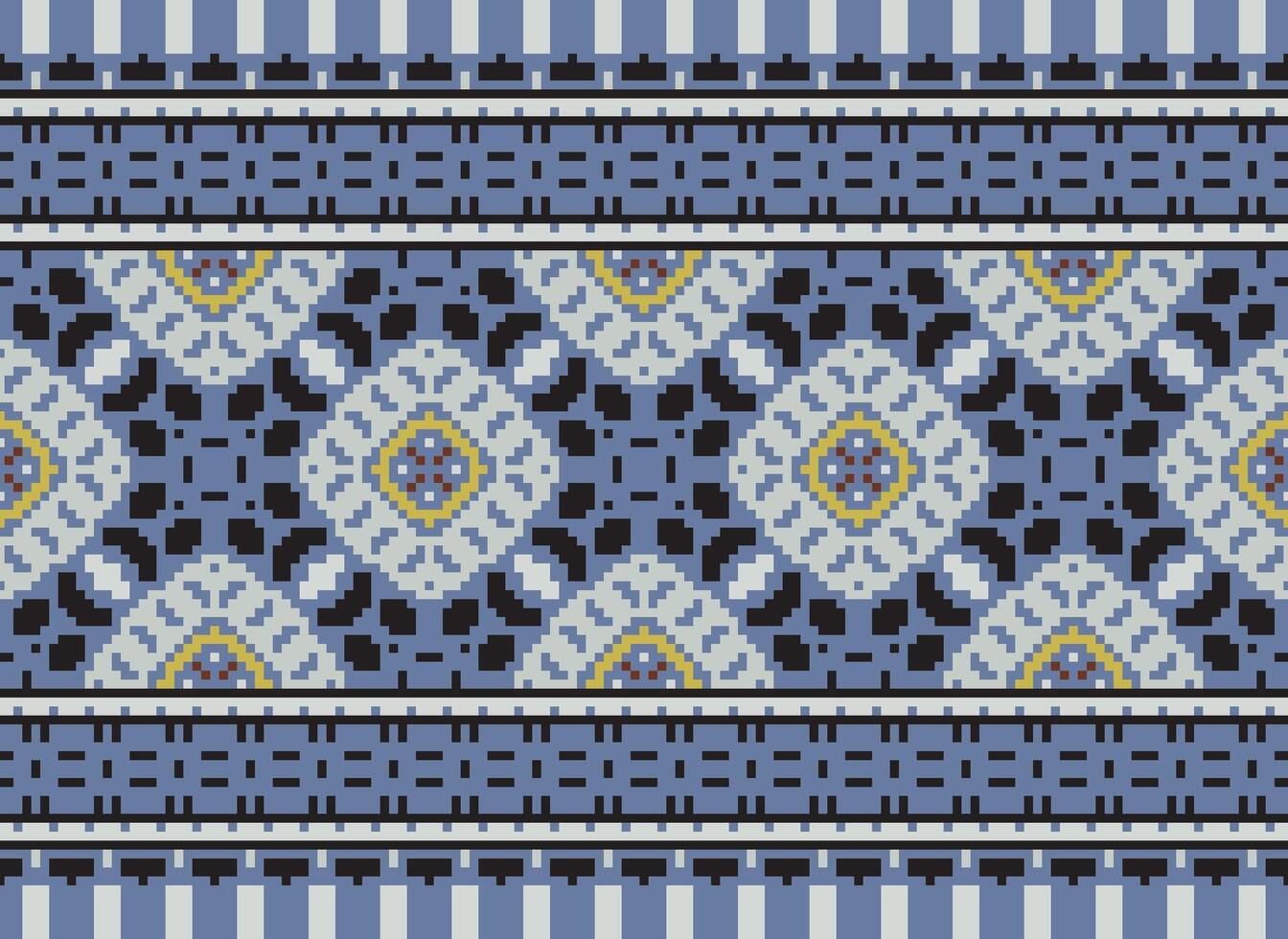 safras Cruz ponto tradicional étnico padronizar paisley flor ikat fundo abstrato asteca africano indonésio indiano desatado padronizar para tecido impressão pano vestir tapete cortinas e sarongue vetor