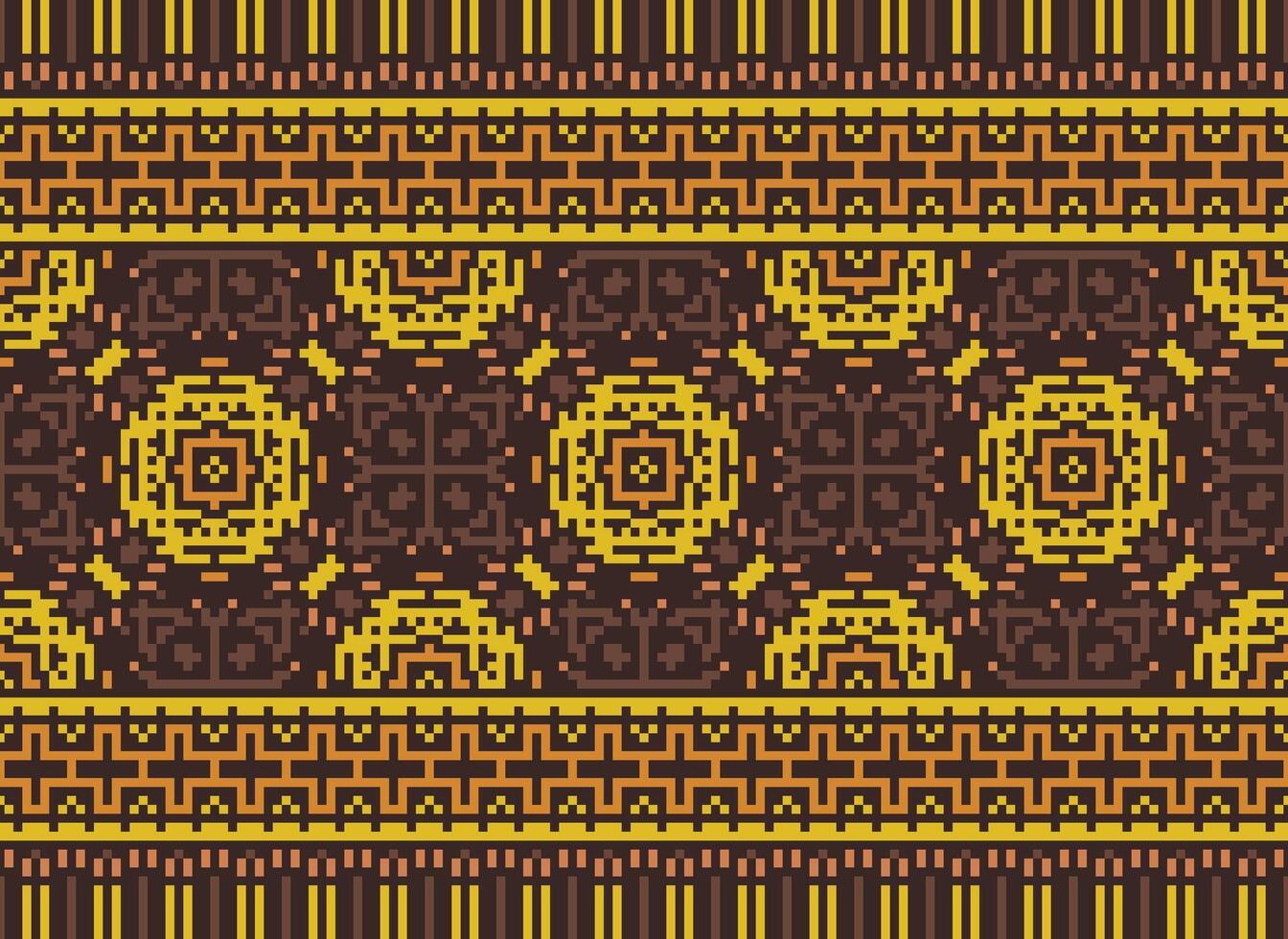 safras Cruz ponto tradicional étnico padronizar paisley flor ikat fundo abstrato asteca africano indonésio indiano desatado padronizar para tecido impressão pano vestir tapete cortinas e sarongue vetor