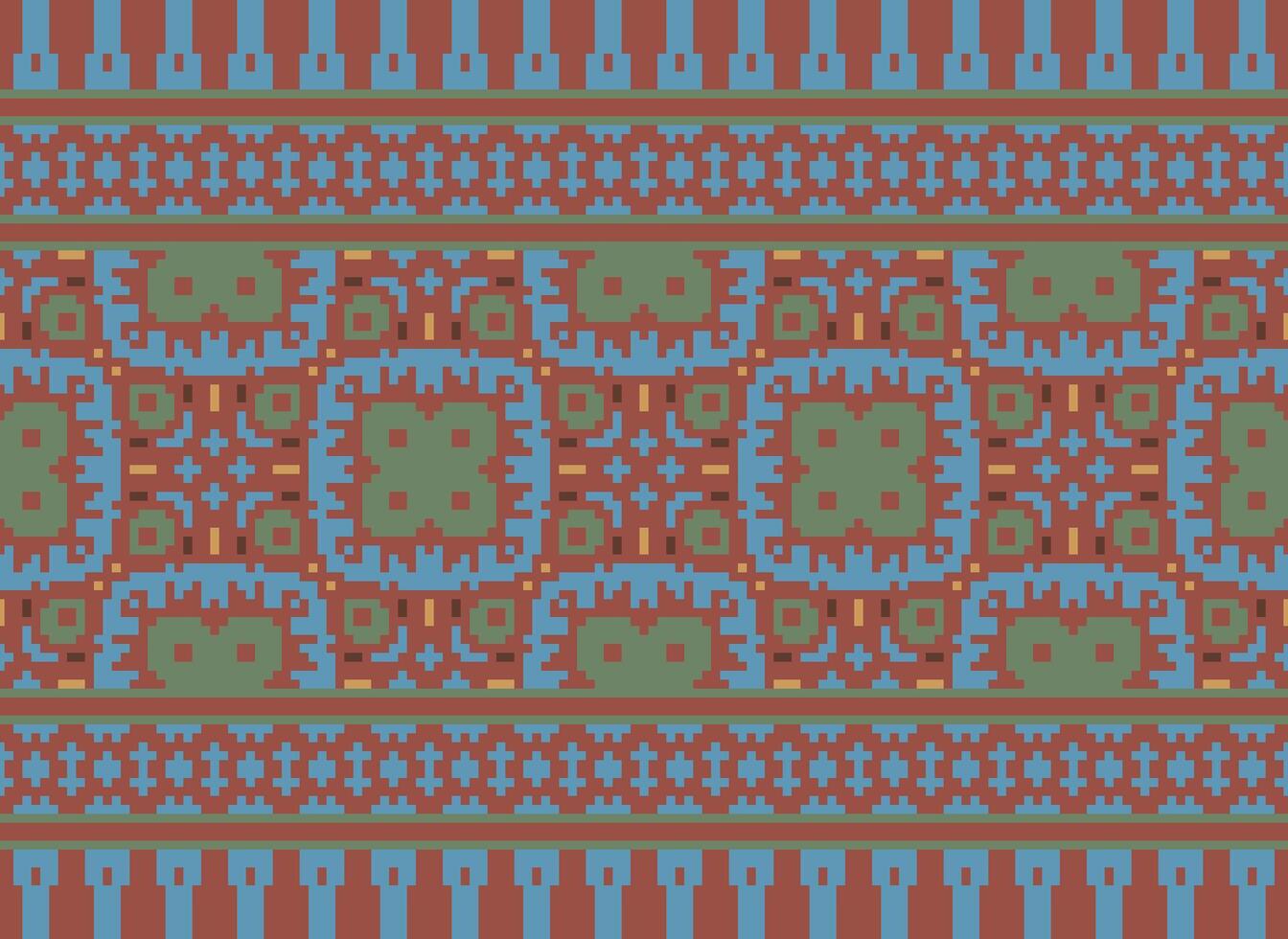 safras Cruz ponto tradicional étnico padronizar paisley flor ikat fundo abstrato asteca africano indonésio indiano desatado padronizar para tecido impressão pano vestir tapete cortinas e sarongue vetor