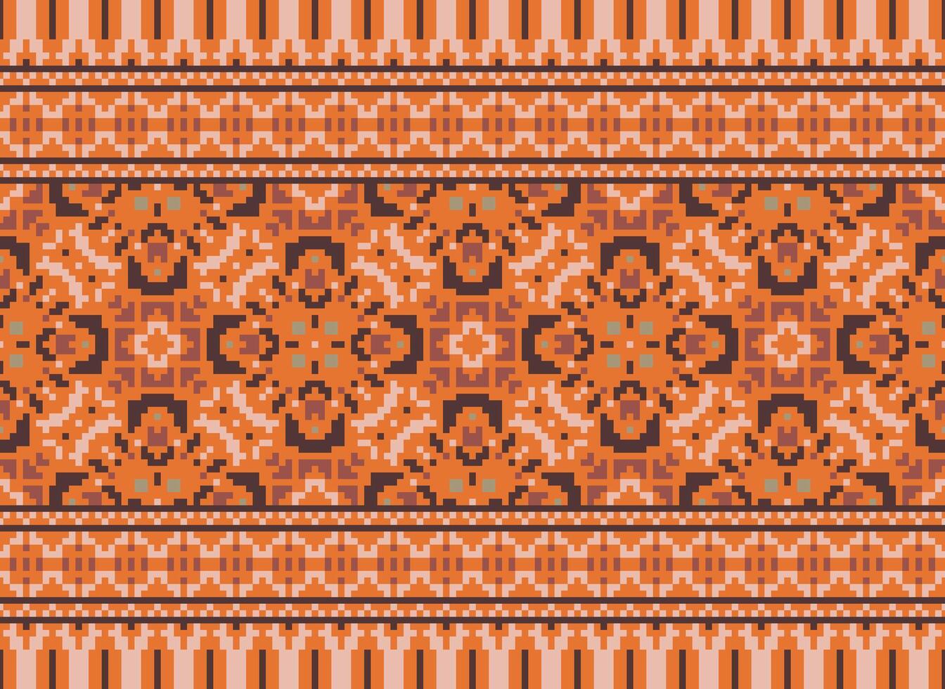 safras Cruz ponto tradicional étnico padronizar paisley flor ikat fundo abstrato asteca africano indonésio indiano desatado padronizar para tecido impressão pano vestir tapete cortinas e sarongue vetor