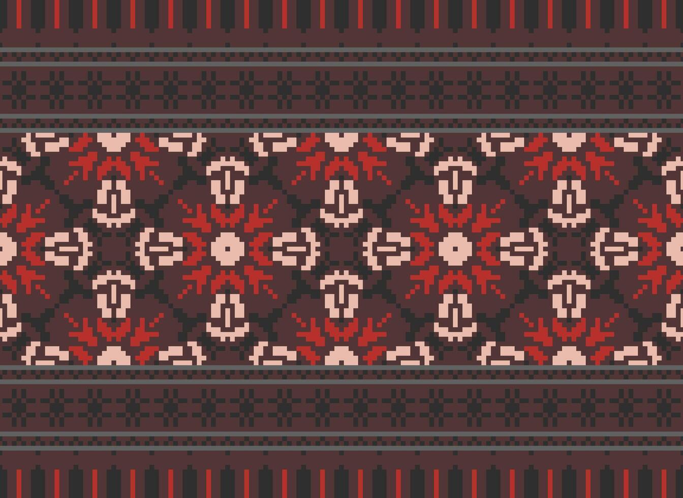 natureza safras Cruz ponto tradicional étnico padronizar paisley flor ikat fundo abstrato asteca africano indonésio indiano desatado padronizar para tecido impressão pano vestir tapete cortinas e sarongue vetor