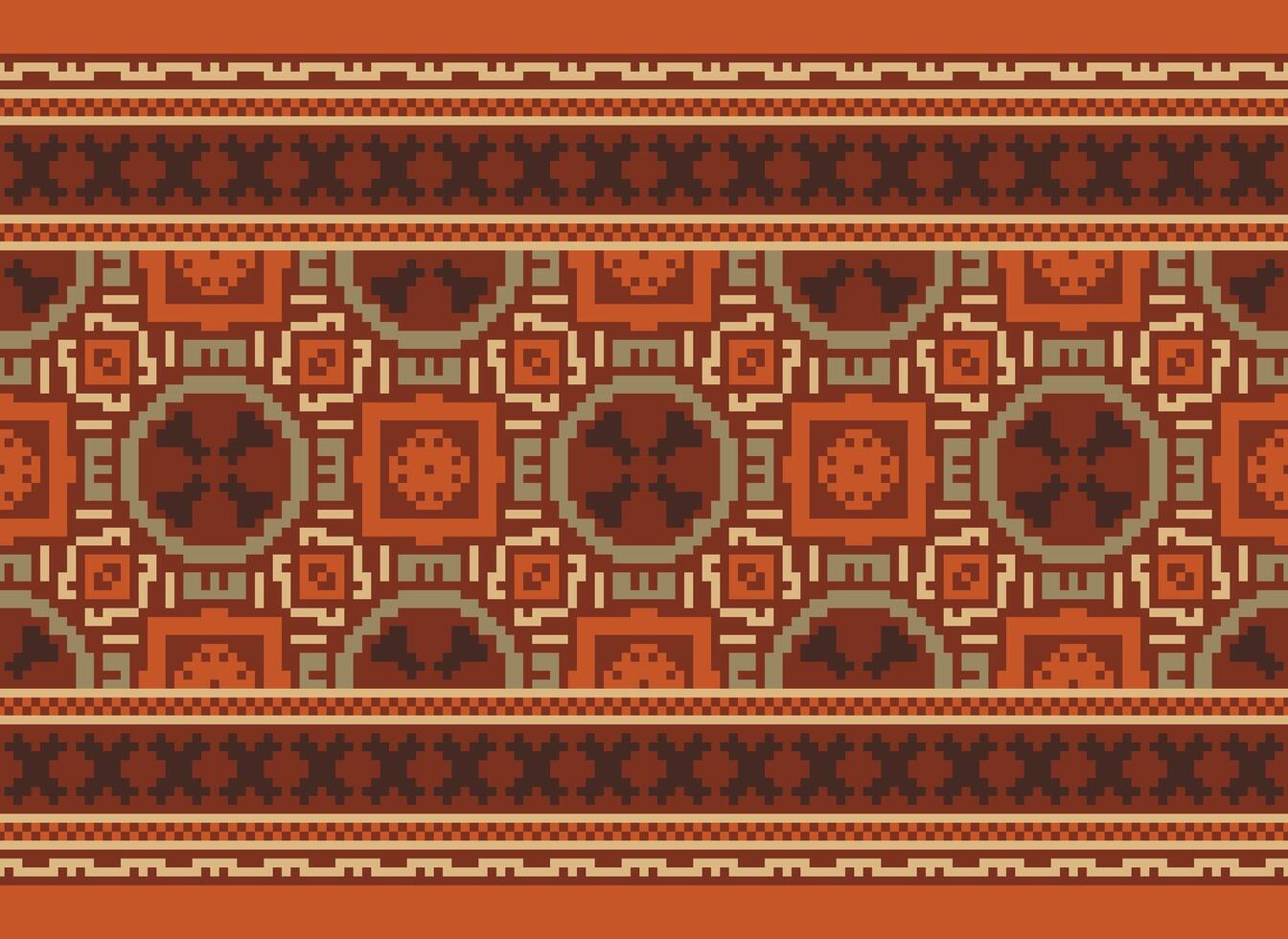 natureza safras Cruz ponto tradicional étnico padronizar paisley flor ikat fundo abstrato asteca africano indonésio indiano desatado padronizar para tecido impressão pano vestir tapete cortinas e sarongue vetor