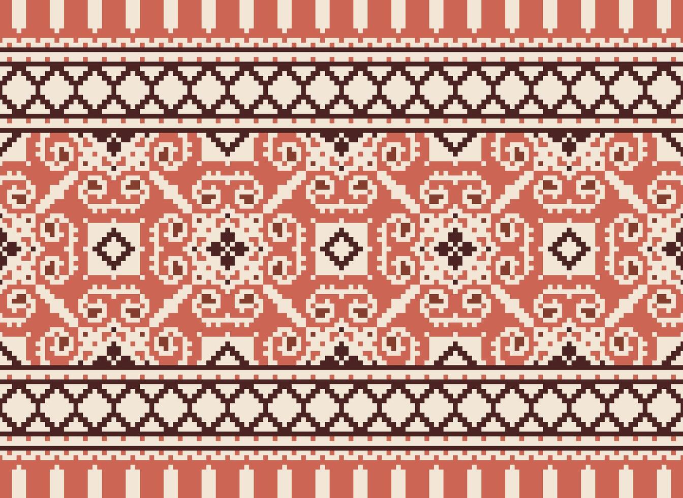 pixel étnico padronizar vetor fundo. desatado padronizar tradicional, Projeto para fundo, papel de parede, batik, tecido, tapete, roupas, invólucro, e têxtil.étnico padronizar vetor ilustração.