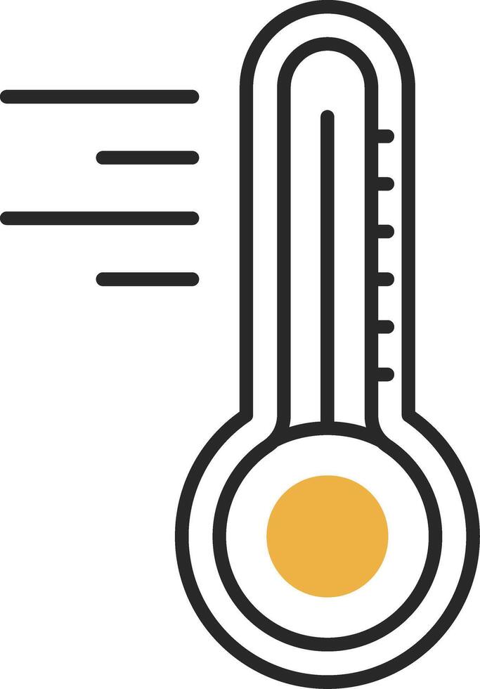 termômetro esfolado preenchidas ícone vetor