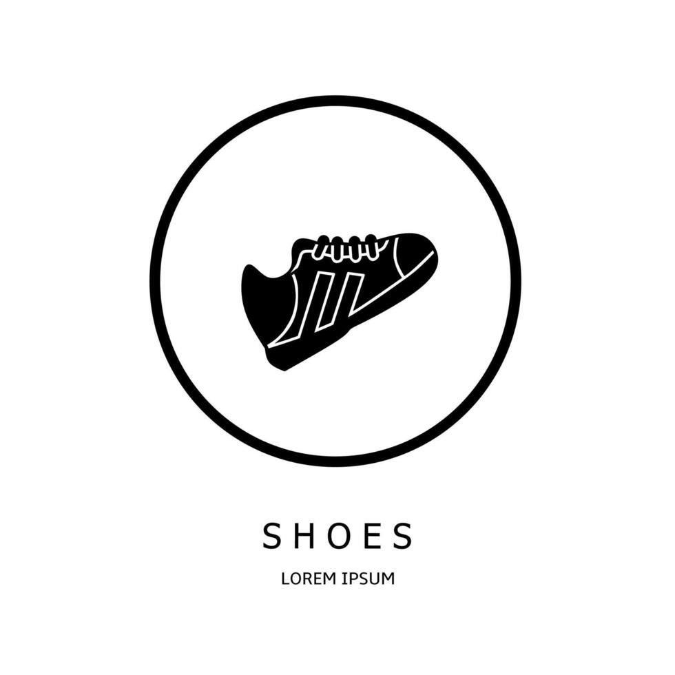 logotipo vetor Projeto para negócios. sapatos logotipos.